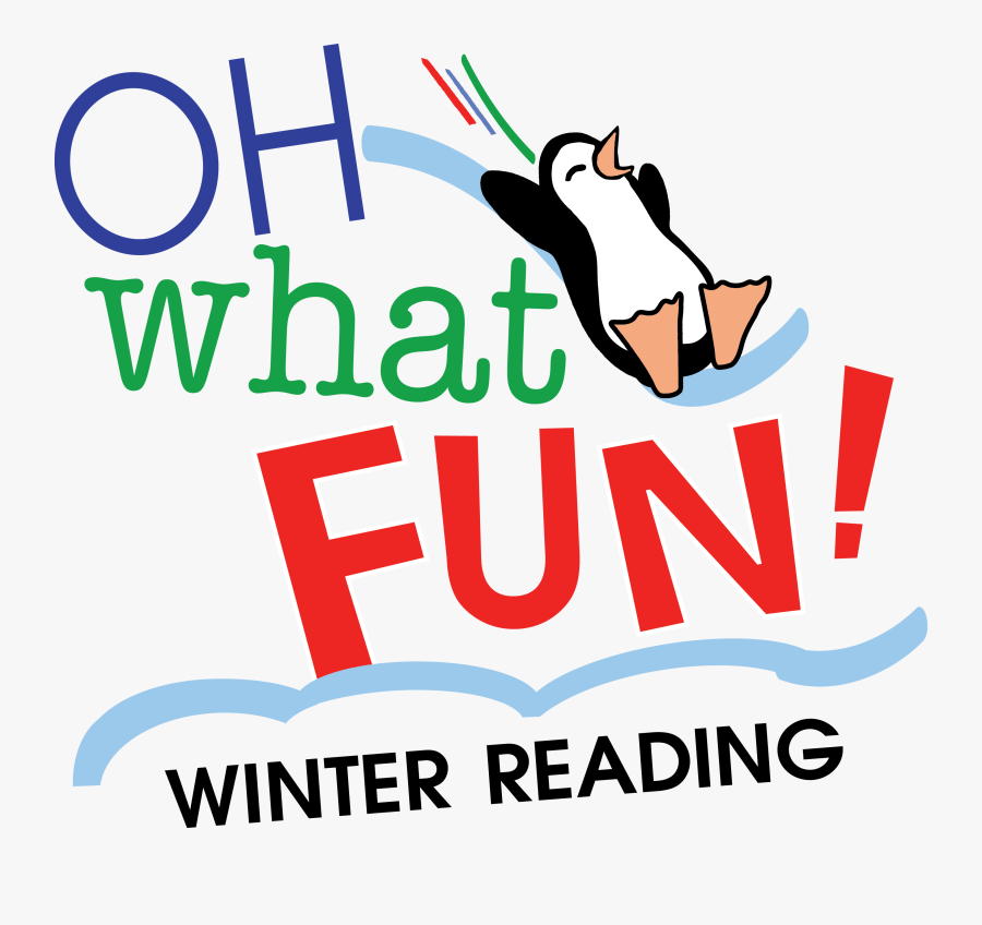 Winter Reading Fun, Transparent Clipart