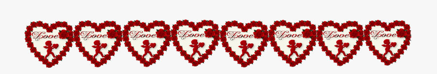 Borders For Valentines Day, Transparent Clipart