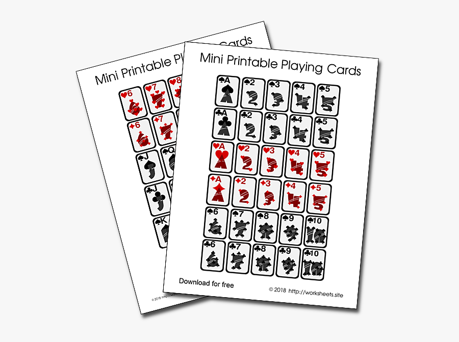 Playing Cards Printable, Transparent Clipart