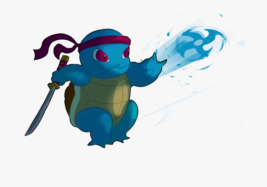 Transparent Squirtle Clipart - Ninja Squirtle, Transparent Clipart