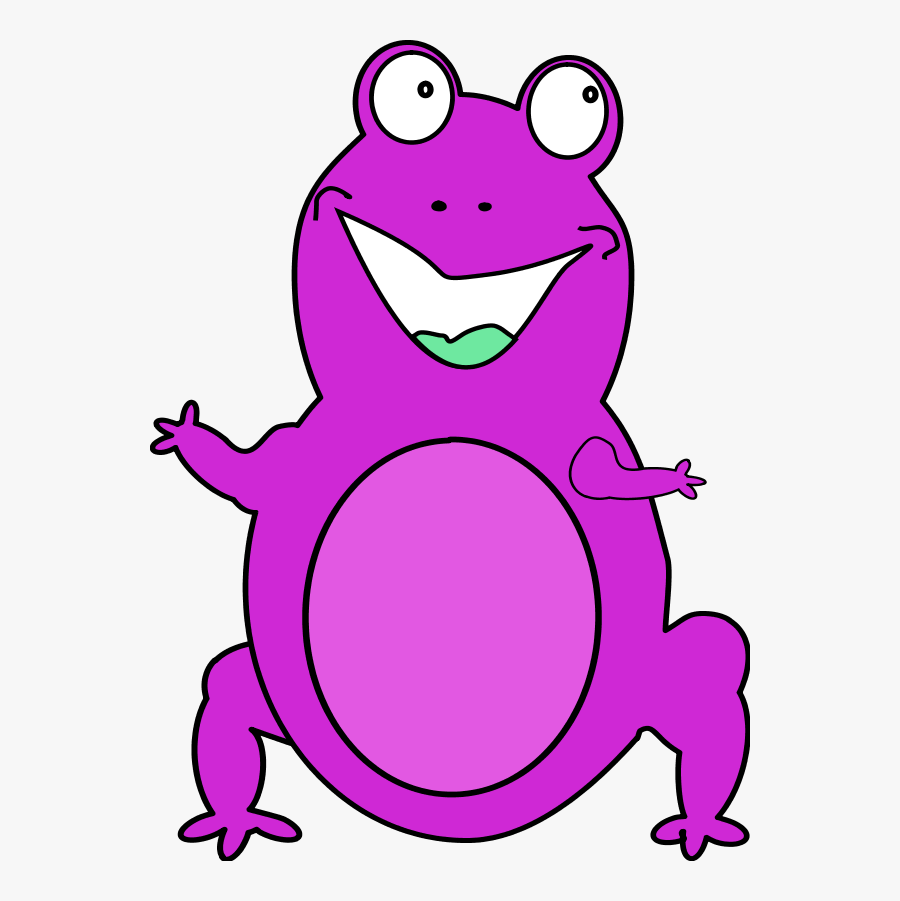 Frog Smiling Cartoon Funny Comic - Frog Picture Animated Transparent, Transparent Clipart