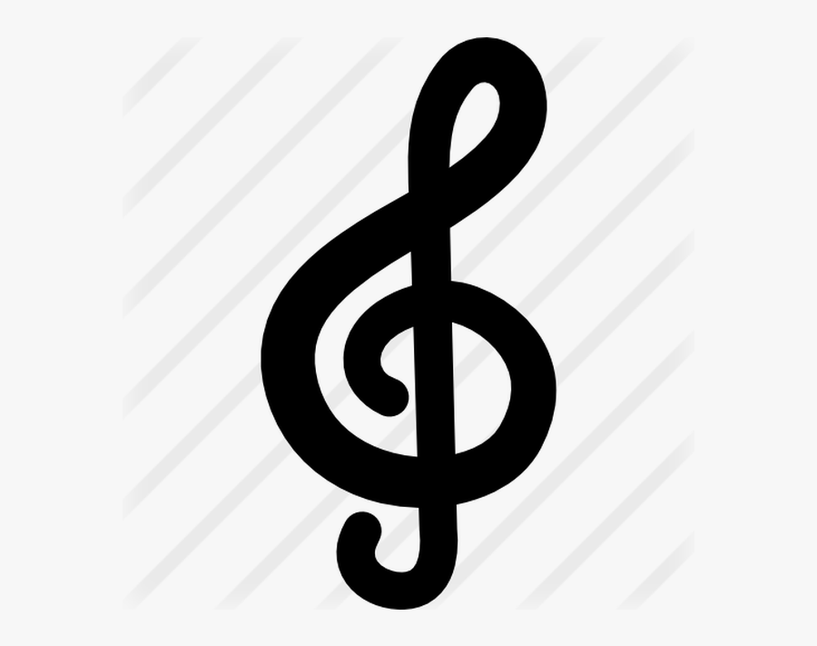 Signo Musical Para La Clase De Música Iconos Vectoriales - Clave De Sol Png, Transparent Clipart