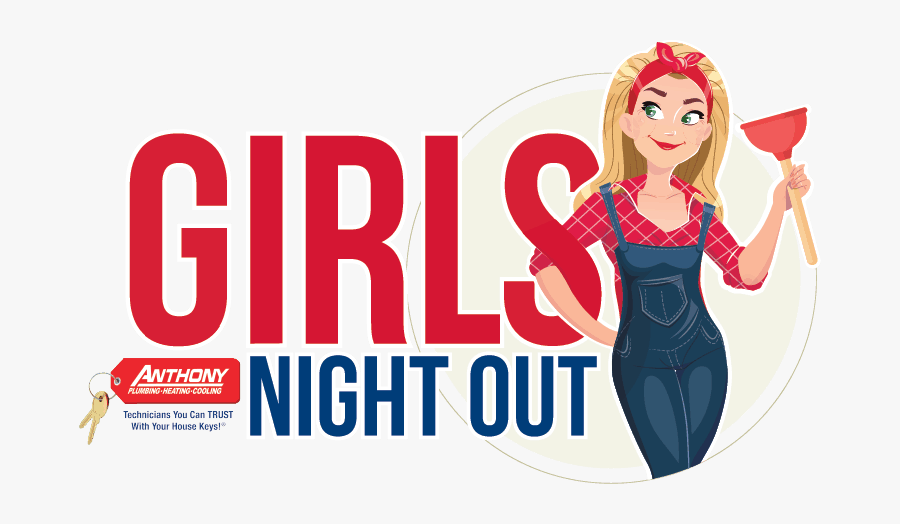 Girls Night Out Logo - Cartoon, Transparent Clipart