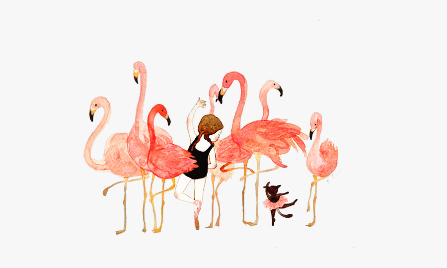 Water Color Flamingo Transparent Background, Transparent Clipart