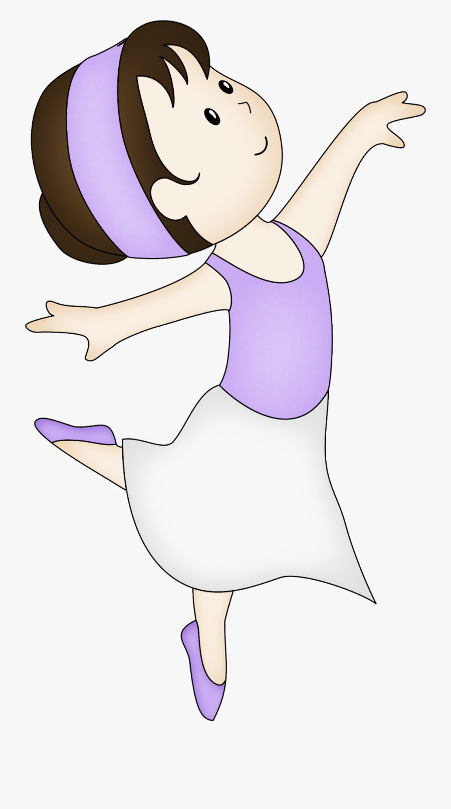 Pretty Ballerinas Clip Art - Bailarina De Ballet Animada Morada, Transparent Clipart