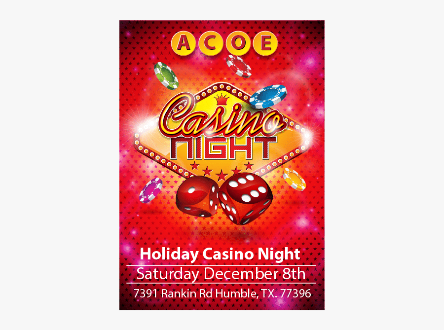 Clip Art Casino Night Flyer - Casino, Transparent Clipart