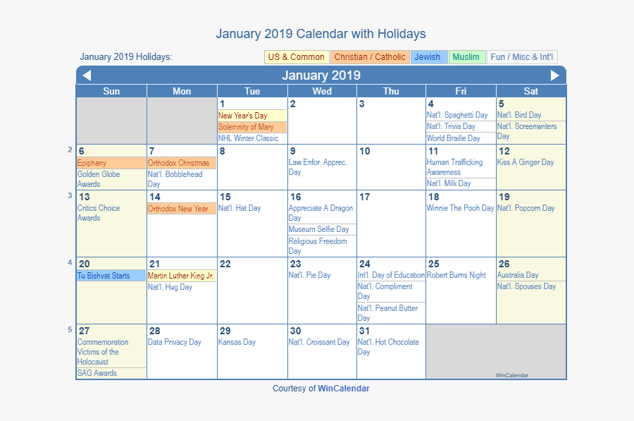 October 2019 Calendar With Holidays, Transparent Clipart