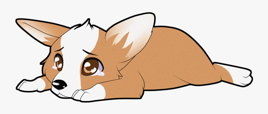 Corgi Pup - Cartoon, Transparent Clipart