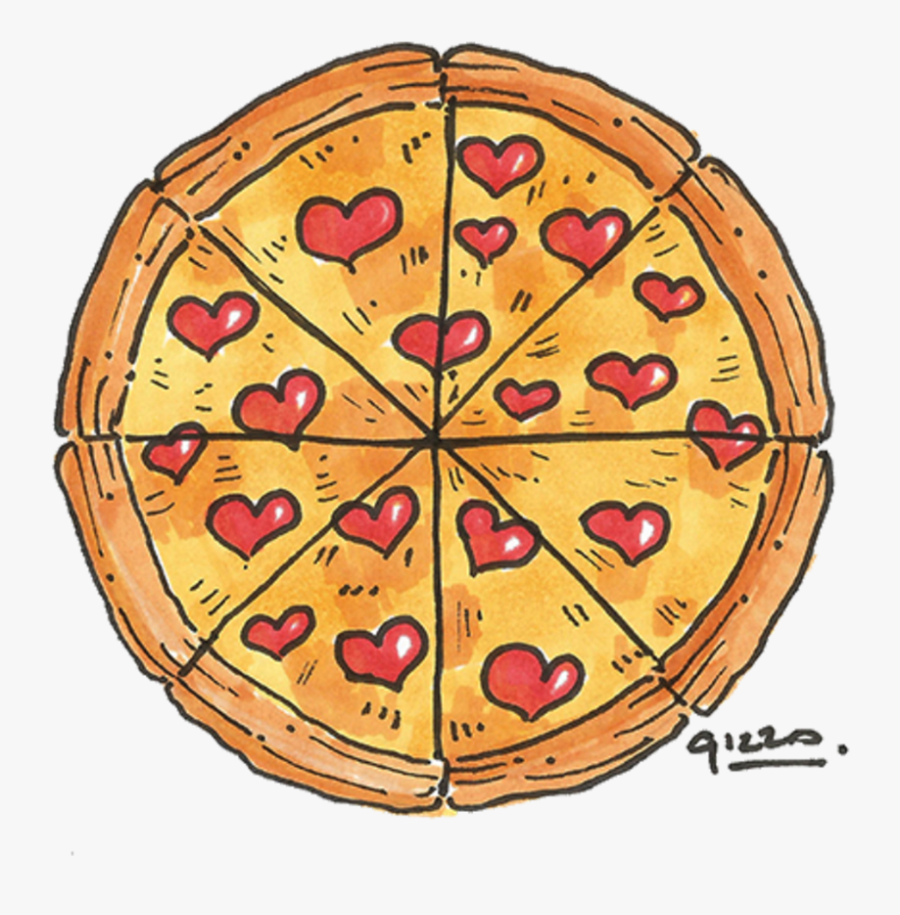 Pizza Illustration Png, Transparent Clipart