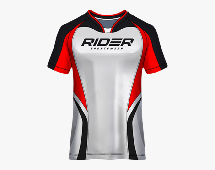 Transfer It - T Shirt Sport Design Template Soccer Jersey Rider Red, Transparent Clipart
