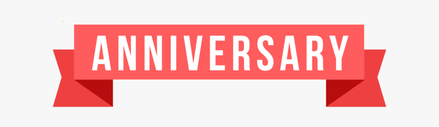 Happy Anniversary Text Png - Carmine, Transparent Clipart