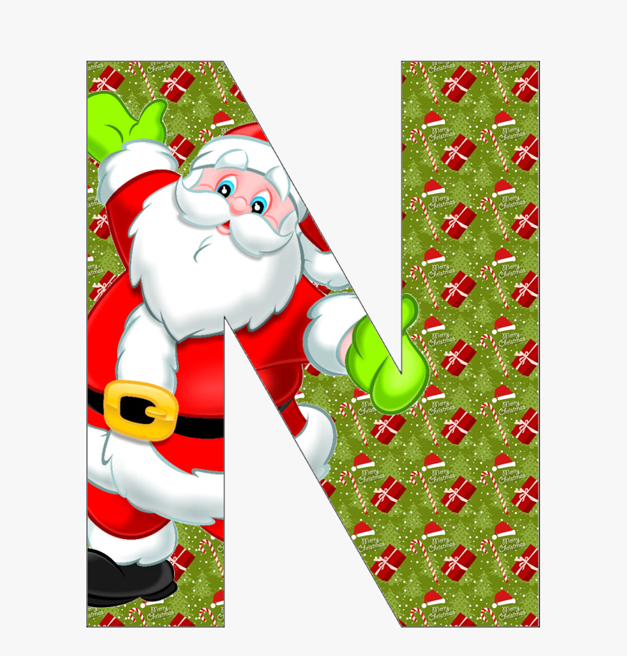 Letras Decoradas De Natal, Transparent Clipart