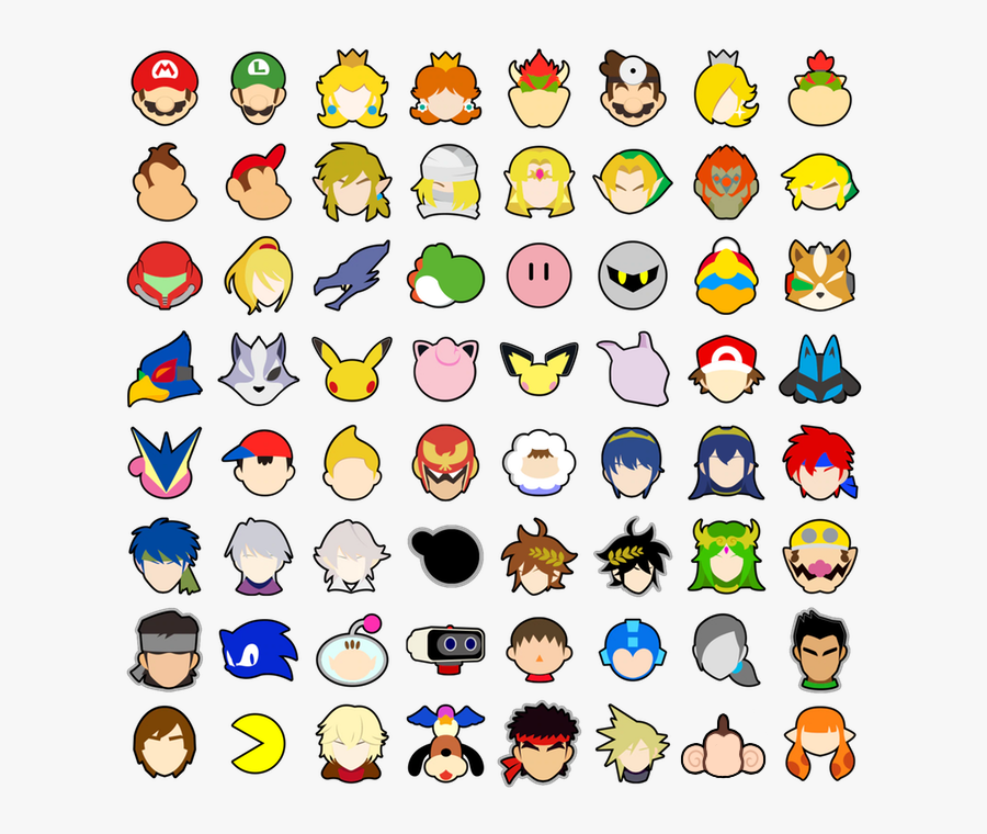 Smash Ultimate Stock Icons Png, Transparent Clipart