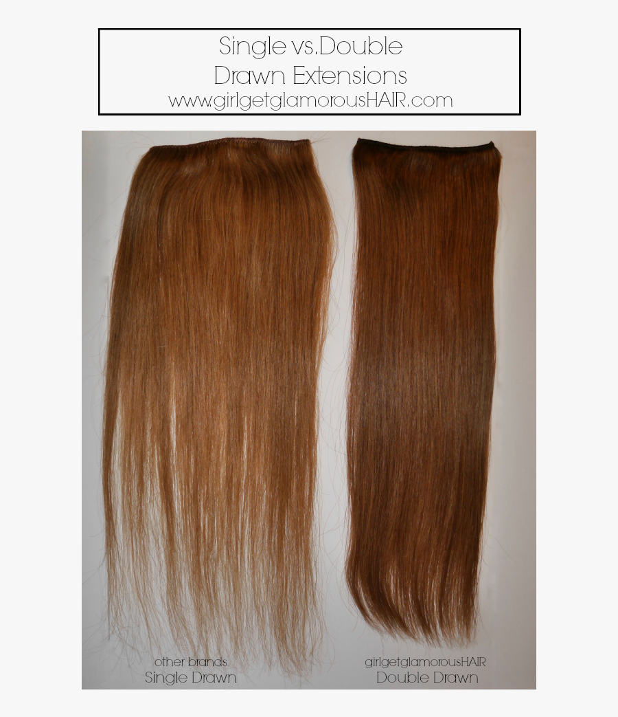 Clip Fancy Hair Extensions - Difference Between Double Drawn And Single Drawn Hair, Transparent Clipart