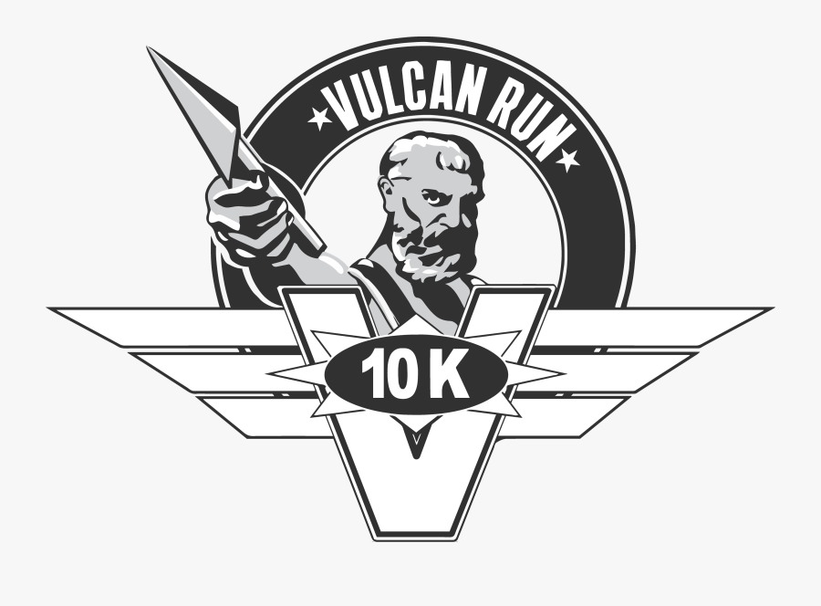 Birmingham Vulcan Run Logo, Transparent Clipart