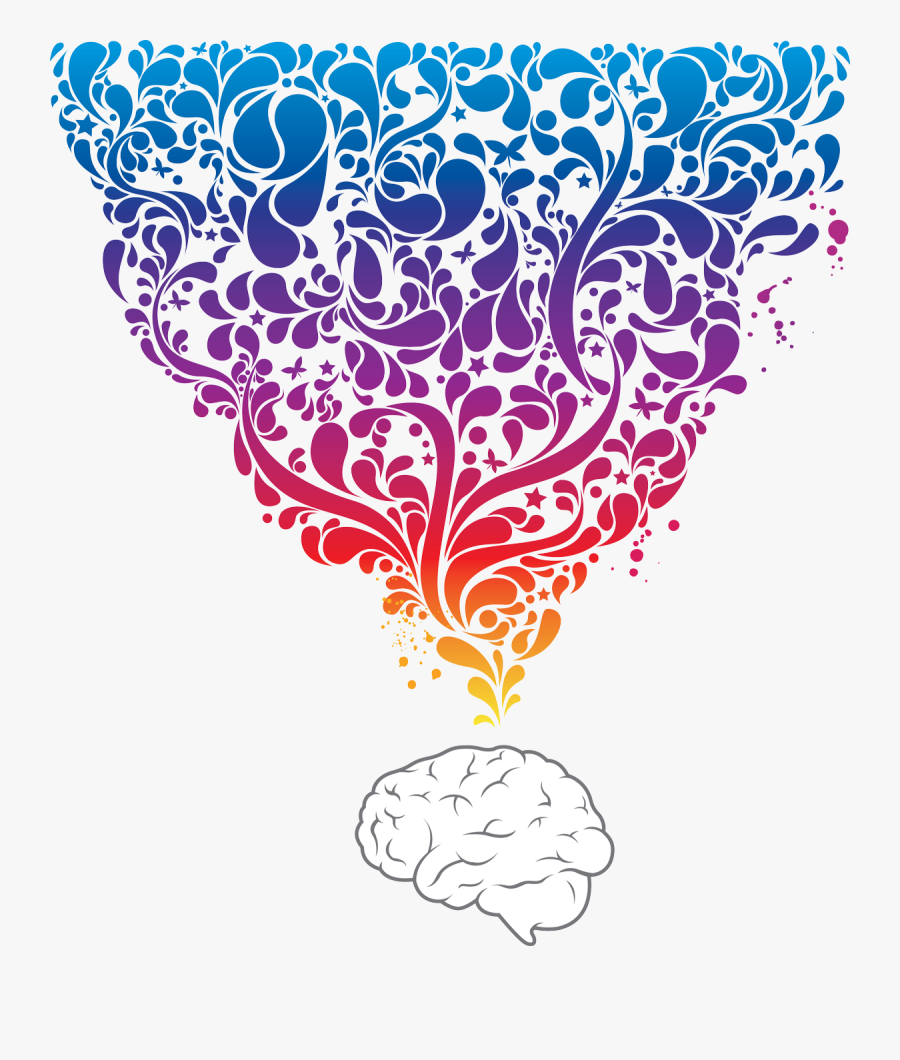 Brain - Brain Exploding With Ideas, Transparent Clipart