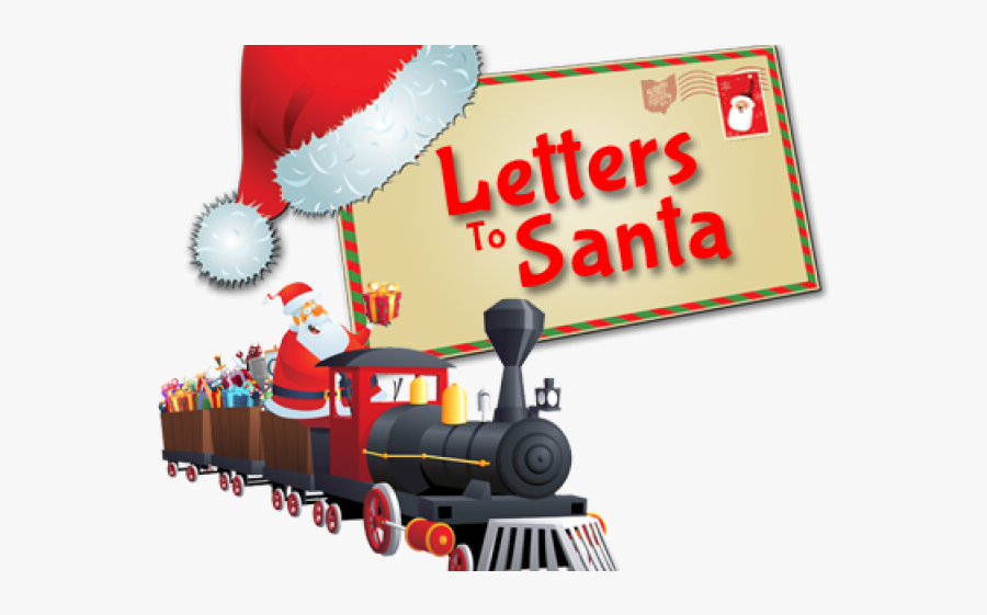 Railway Station Clipart Santa Train - Letters To Santa Sign, Transparent Clipart