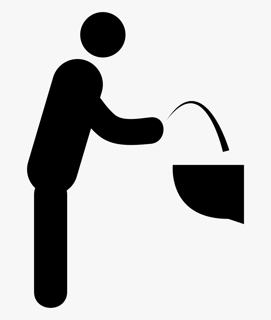 Transparent Person Drinking Water Clipart - Persona Tomando Agua Silueta, Transparent Clipart