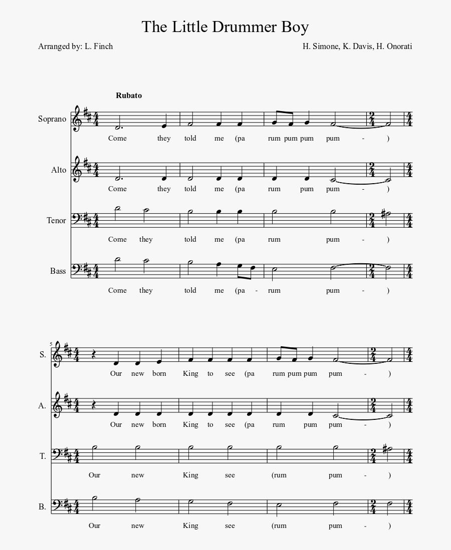 Little Drummer Boy Sheet Music Pdf, Transparent Clipart