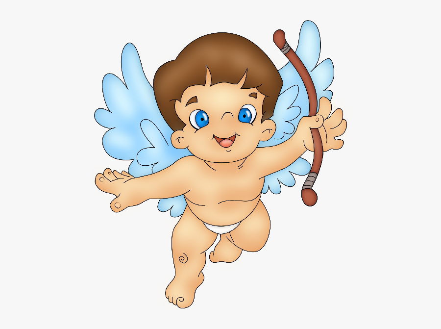 Valentine"s Baby Cupid Clip Art - Blue Boy Angel Png, Transparent Clipart