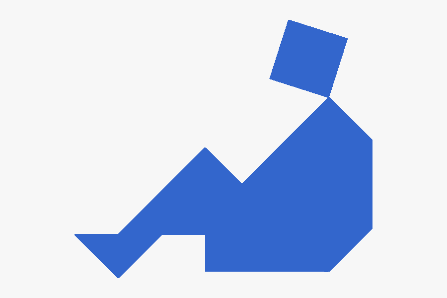 Tangram Puzzles - Танграм Сложная, Transparent Clipart