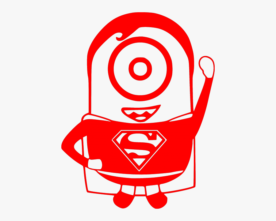 Please Note That The White Image Is A White Sticker - Minion Black And White Hero, Transparent Clipart