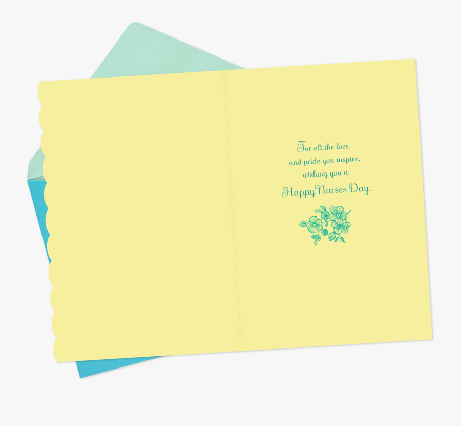 Love And Pride For Nurse Daughter Nurses Day Card - Paper, Transparent Clipart