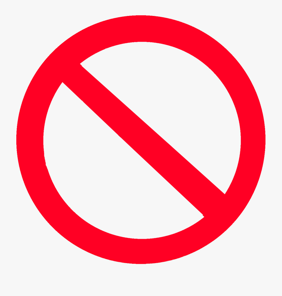No Symbol Clip Art - Do Not, Transparent Clipart