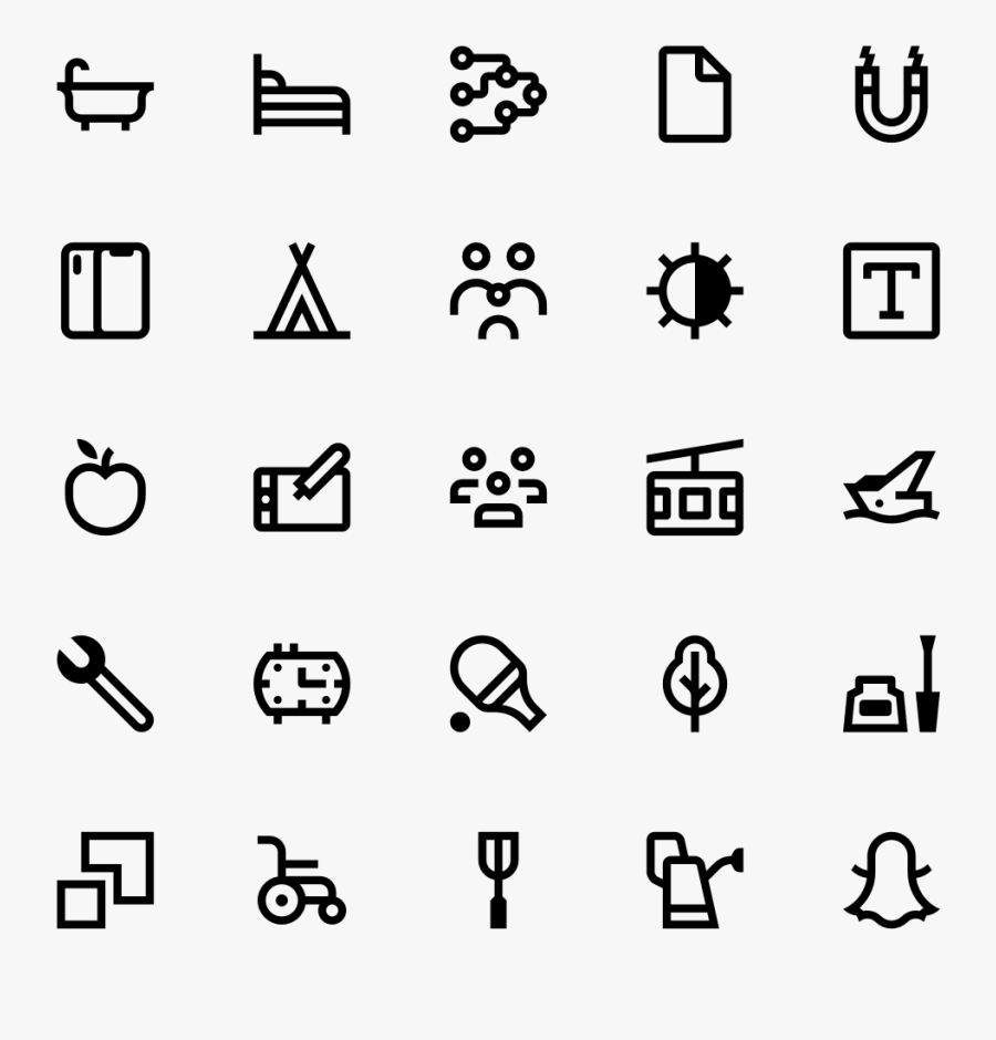 Pixel Perfect Icons Bundle, Transparent Clipart