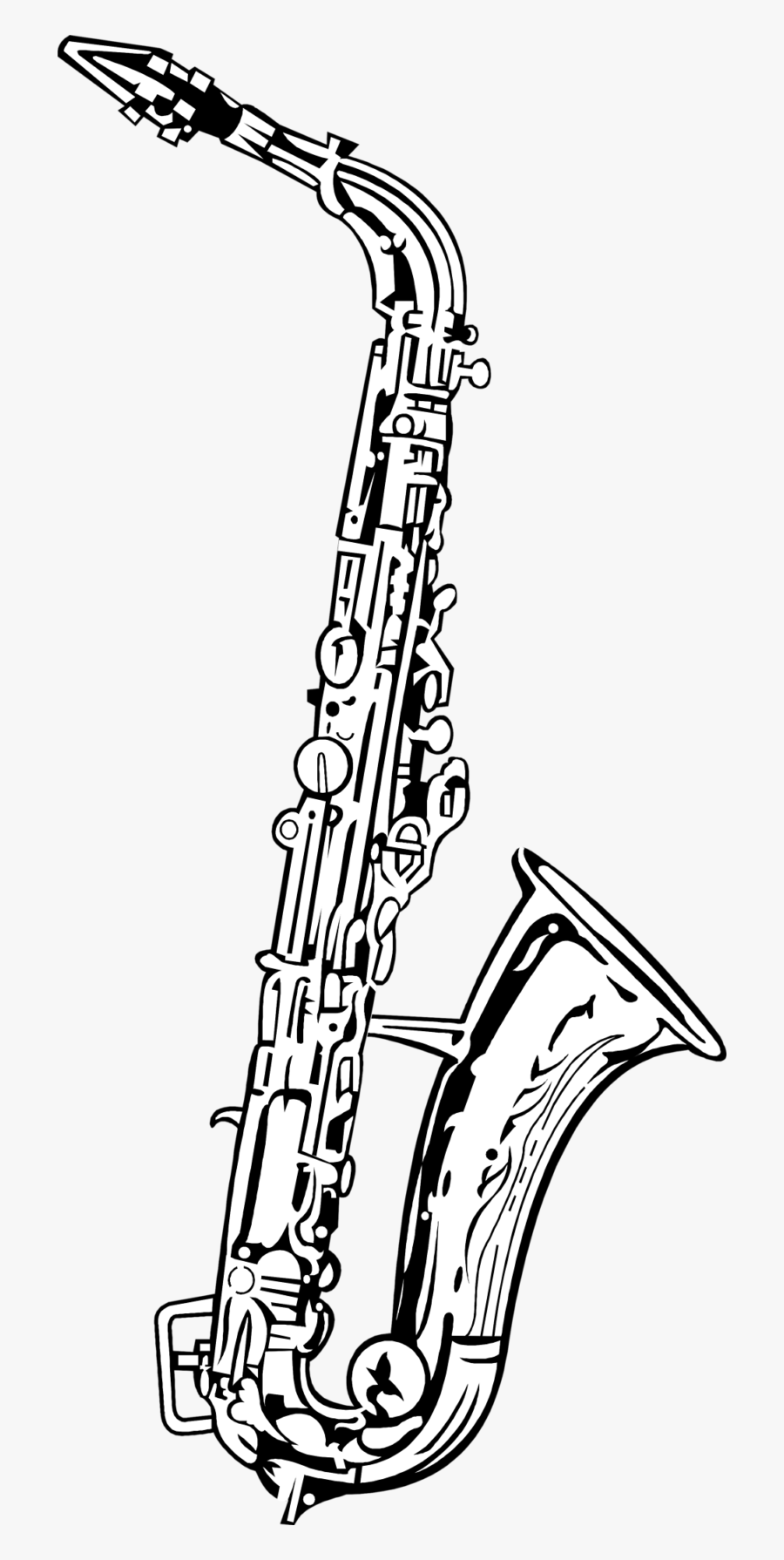 Transparent Background Saxophone Clip Art, Transparent Clipart