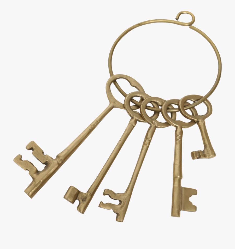 Png Ring Of Skeleton Keys - Png Keys On A Ring, Transparent Clipart