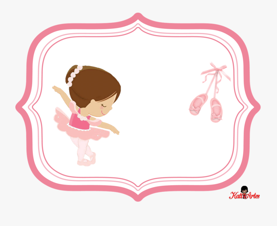 Babies Clipart Fiesta - Molde Convite Bailarina Para Imprimir, Transparent Clipart
