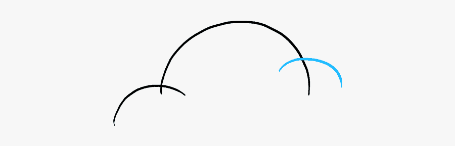 How To Draw Clouds - Line Art, Transparent Clipart