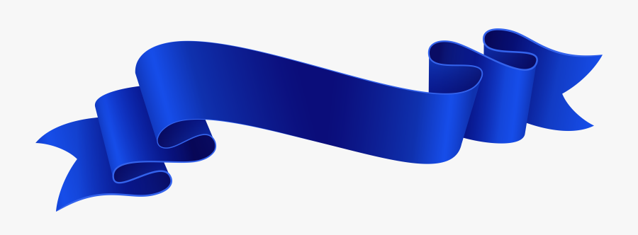 Blue Banner Clipart Png - Blue Banner Ribbon Clipart, Transparent Clipart