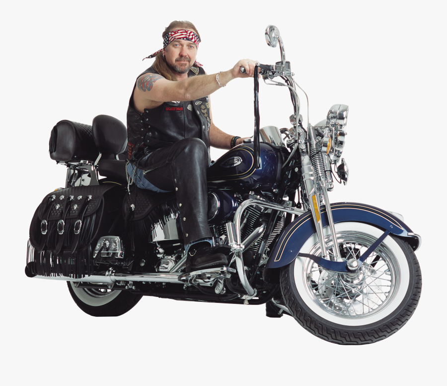 Motorbiker Harley Davidson Motorcycle - Harley Davidson Rider Png, Transparent Clipart