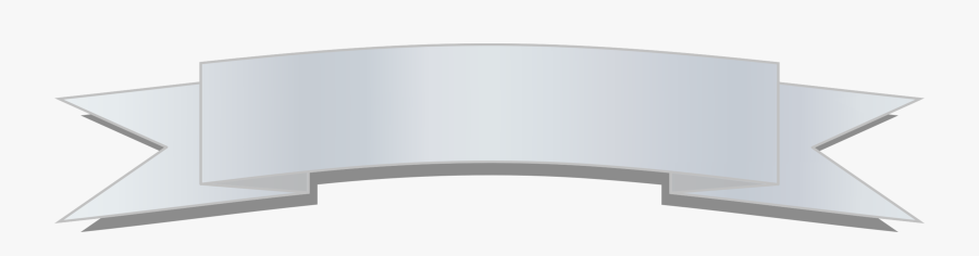 Table,angle,line - Gray Banner Clip Art, Transparent Clipart
