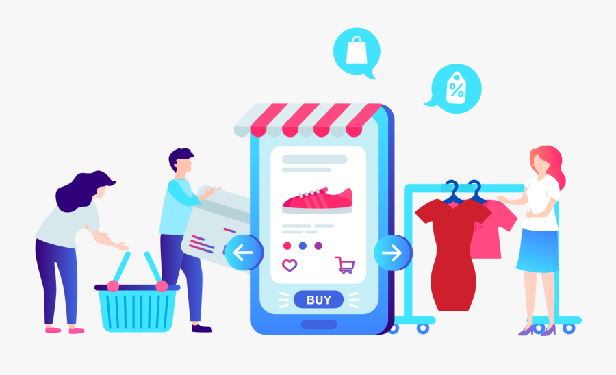 Consumer Translation - Online Shopping Blog Banner, Transparent Clipart