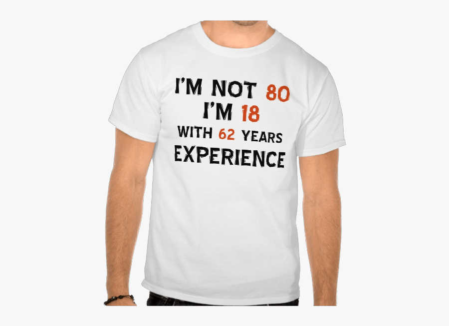 80th Birthday Shirts For Men - T-shirt, Transparent Clipart