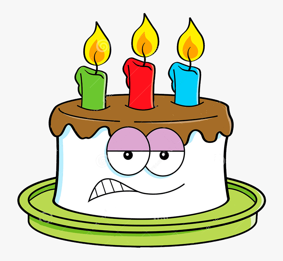 Transparent Man Looking In Mirror Clipart - Cartoon Birthday Cakes, Transparent Clipart