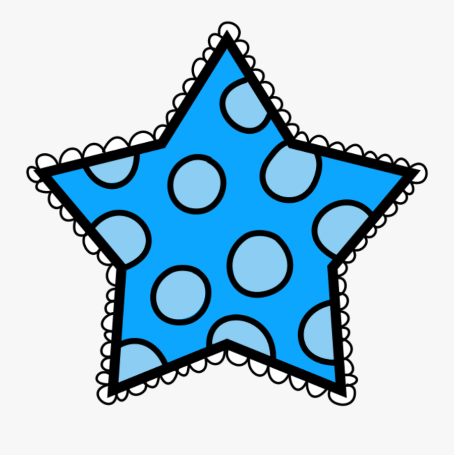 Polka Dot Star Clipart, Transparent Clipart