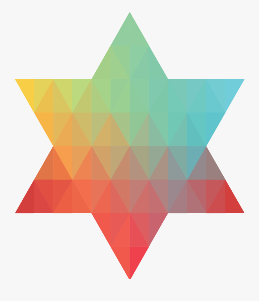 Geometric Jewish Star Of David I - Star Geometric, Transparent Clipart