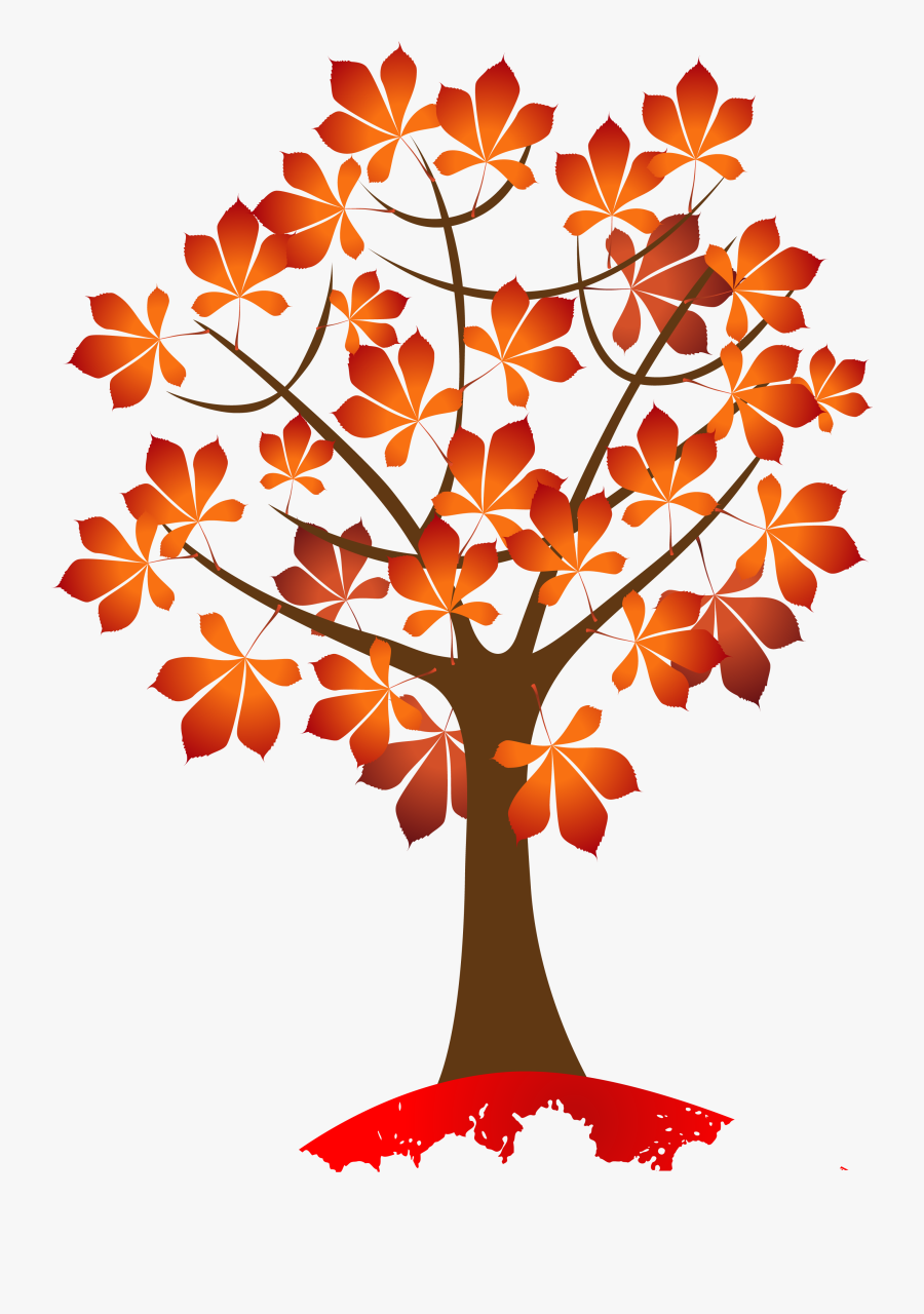 Autumn Tree Clipart, Transparent Clipart