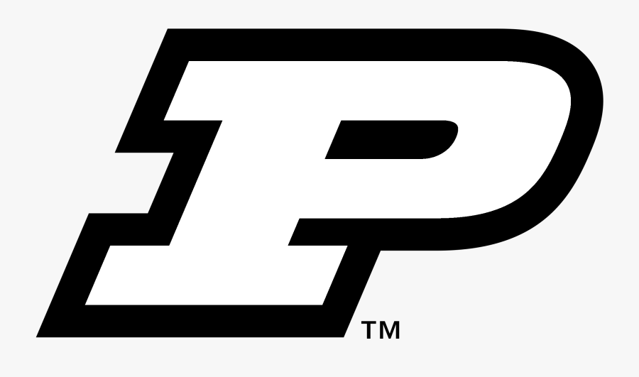 Purdue University Boilermakers Logo Png Transparent - Purdue Black And White, Transparent Clipart