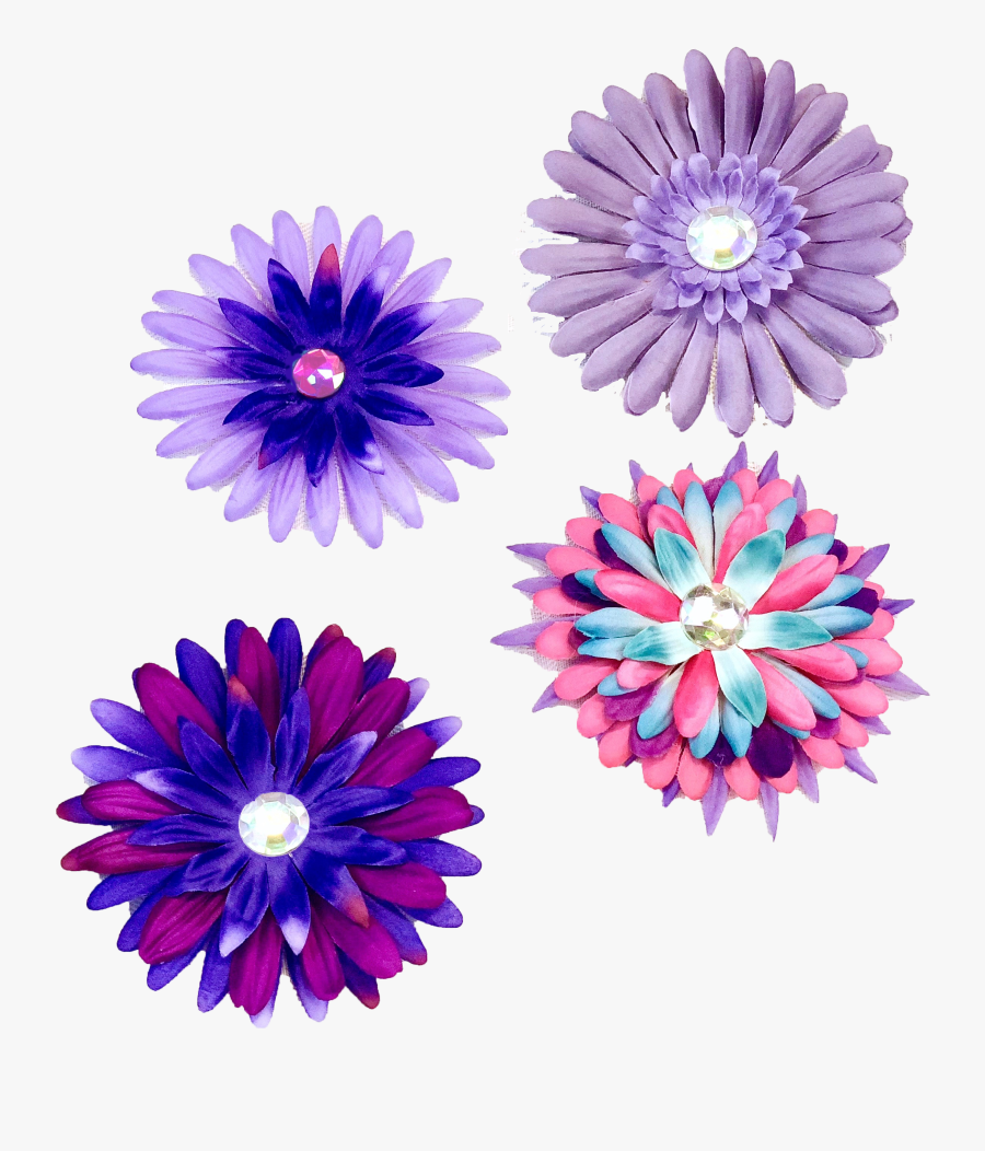 Flowers Design Violet, Transparent Clipart