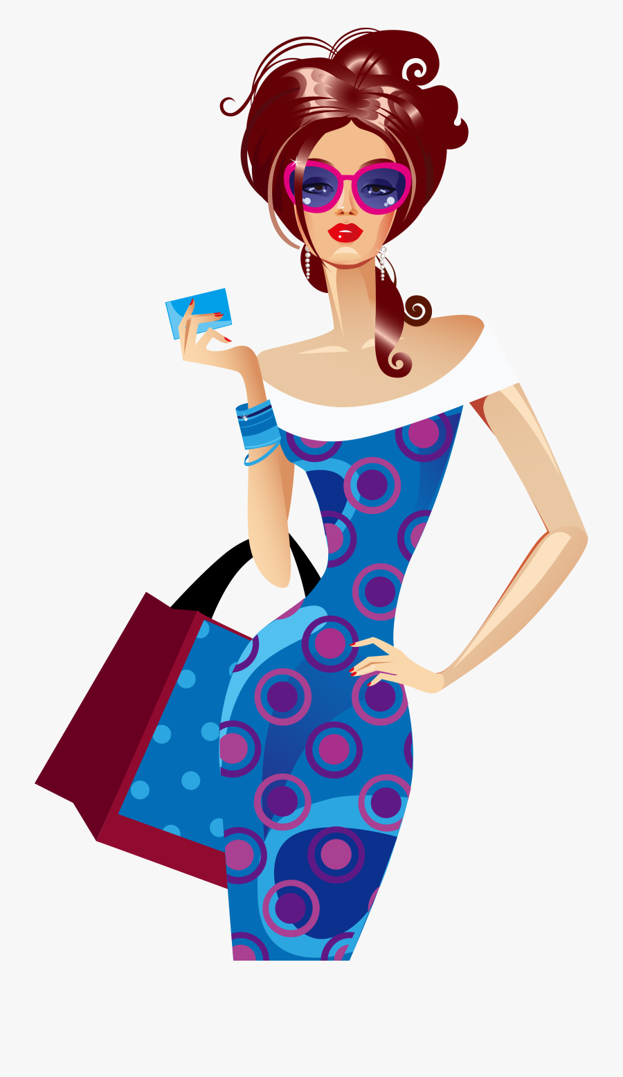 Mary Cassatt Shopping Woman Illustration - Usa Shopping, Transparent Clipart