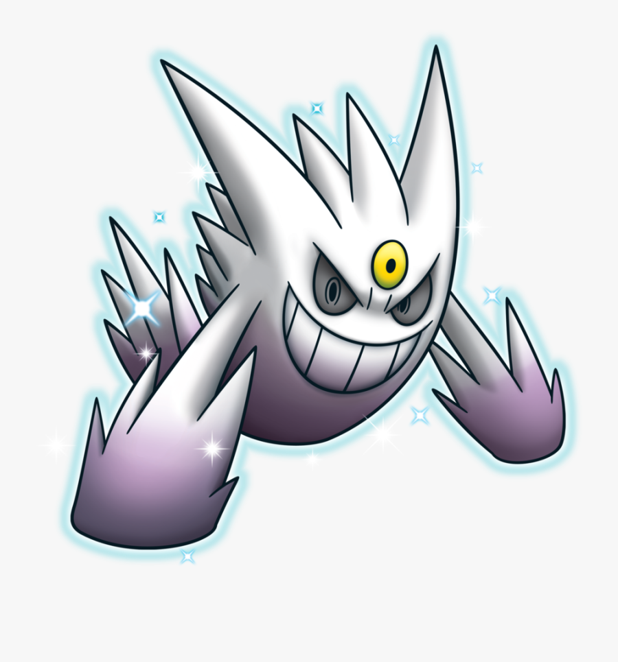 Clip Art Shiny Gengar Card - Mega Evolution Gengar Shiny, Transparent Clipart