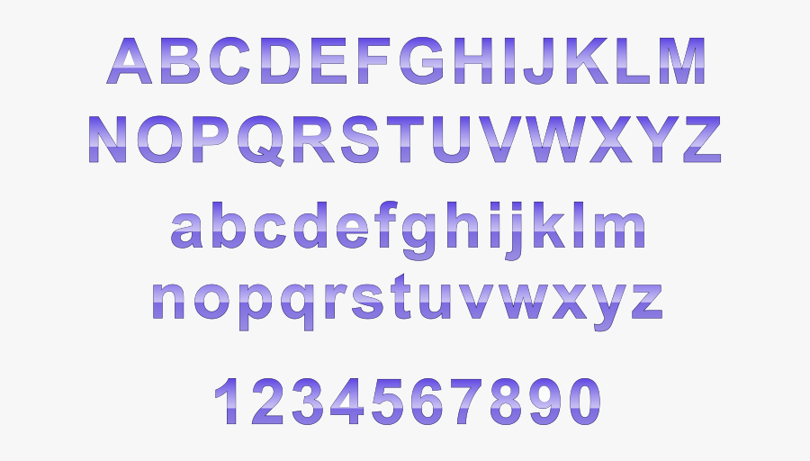Shiny Glossy Text - Font, Transparent Clipart