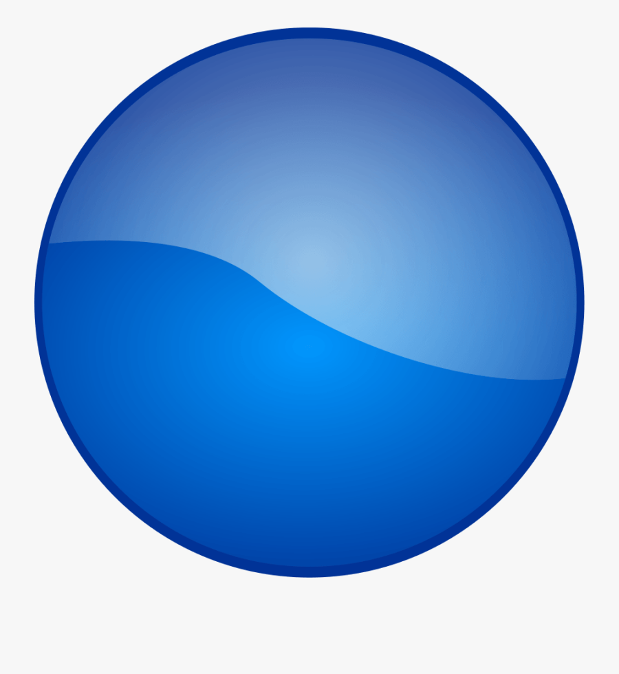 Glossy Clipart - Blue Round Transparent Png, Transparent Clipart