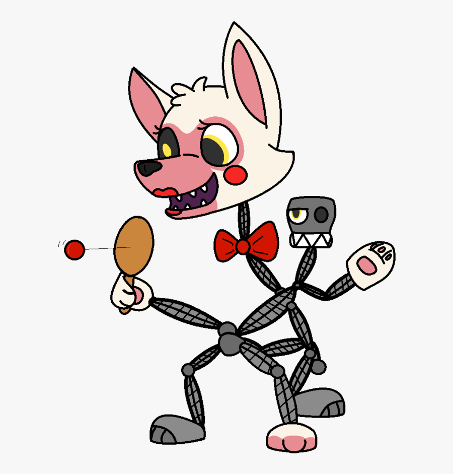 Transparent Fnaf Clipart Black And White - Fnaf World Mangle, Transparent Clipart