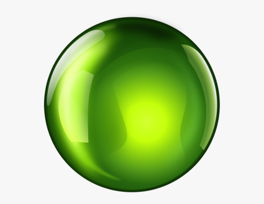 Shiny Blue Sphere - 3d Green Ball Png, Transparent Clipart